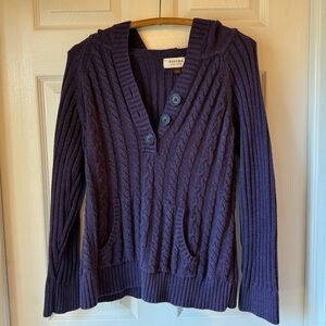 Purple hooded sweater